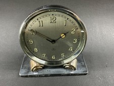 Art Deco Imhof Chrome Desk Clock