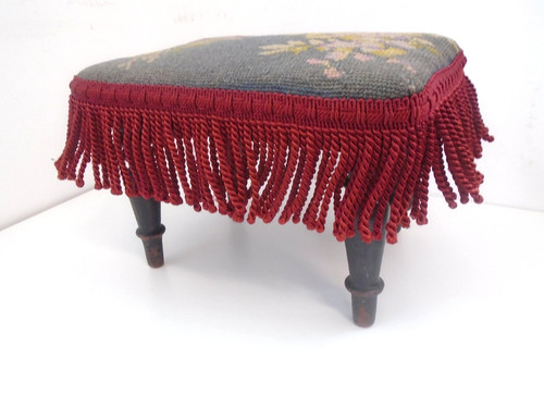 Antique needlepoint tapestry - needlepoint,