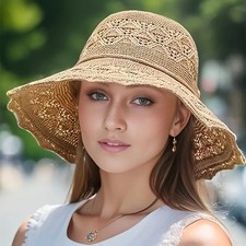 Ladies Foldable Sun Cap Beach