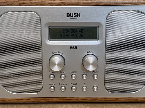 Bush wooden dab - wooden, clock