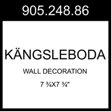 IKEA KÄNGSLEBODA Wall Decoration Family  7 ¾x7 ¾" 905.248.86