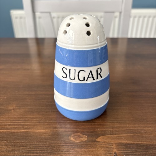 Green cornishware sugar - cornishware,