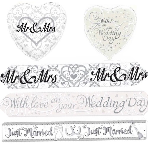 Wedding balloons banners just