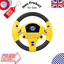 Kids Steering Wheel Toys Simulated Sound Driving Pretend Play Toy Car Controller