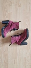 Wine Red Bordaux Ankle Boots Boots Verlours Leather Sexy Kendra Dr Martens 37
