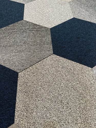 Hexagon carpet tiles various - hexagon,