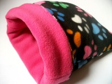 *COZY PETS* LARGE 10" x9" FLEECE SNUGGLE POUCH GUINEA PIG BED, BAG HEDGEHOG,RAT 