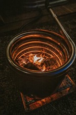 32mm water heater fireguard coil & 2m hose - stock tank, bathtub - UK made