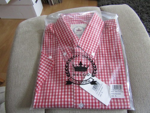 Relco gingham short sleeved - relco,