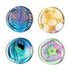 Metropolitan Museum Of Art Louis C. Tiffany Favrile Glass Coasters (Set of 4)