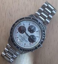 SEIKO ALBA CARIB Chronograph N944 7A40 Quartz Watch New Battery Panda Dial