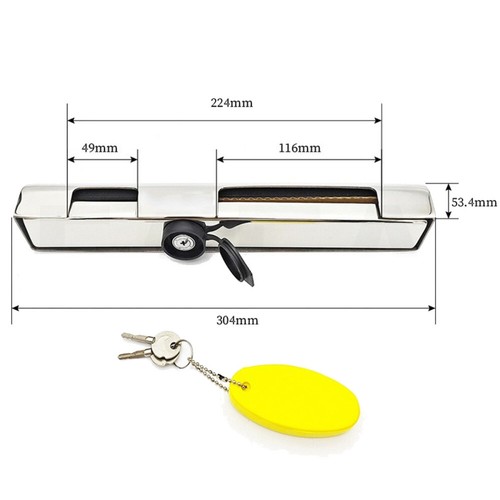 Outboard engine lock with - engine, 2