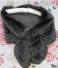 STEEL GREY Fur Stole SHAWL Jacket Shrug Bolero 8/10/12/14 Coast €79