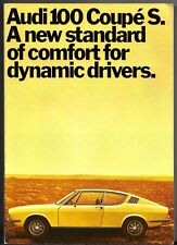 Audi 100 Coupe S 1973-1974 UK Market Sales Brochure