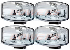 4x HELLA JUMBO 320FF OVAL/RECTANGULAR DRIVING SPOTLIGHTS SPOTLAMPS + SIDELIGHT