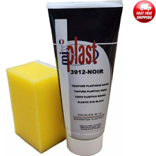 Black Plastic Dye 75ml Bumpers Rubbers Cloth Plastic Trim Restore