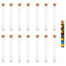 10pcs Clear Lab Glass Test Tube with Stoppers U-shaped Bottom Tubes In Laborator