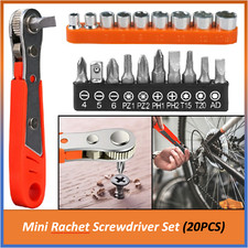 Right Angle Magnetic Screwdriver Mini Ratchet Wrench Drive High Torque Offset