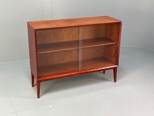 Vintage 1960s Oak Bookcase Red