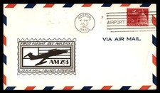 Mayfairstamps US Flight 1967 Boston AM 293 Buker Airways Cover aau_18465