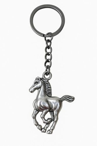 Silver horse bag charm - bag, cool