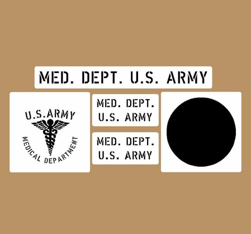 Medical dept stencil set - medical,