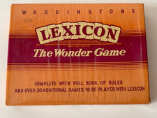 vintage Lexicon card game Waddington's new and sealed