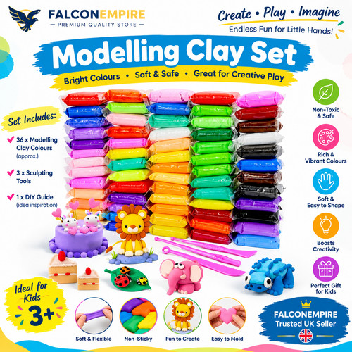 Air dry modelling clay kit - dry,