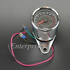 Motorcycle Speedometer Tachometer LED 13000 RPM Rev Counter/Tach Gauge