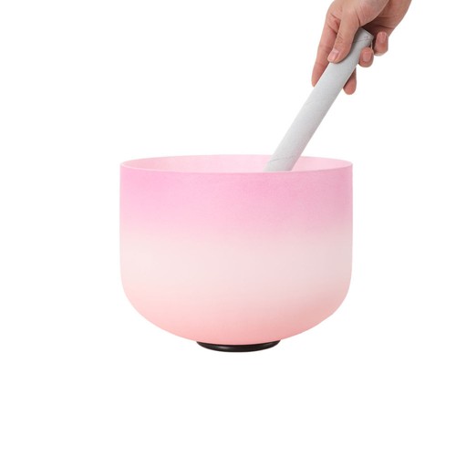 Crystal singing bowl - singing,
