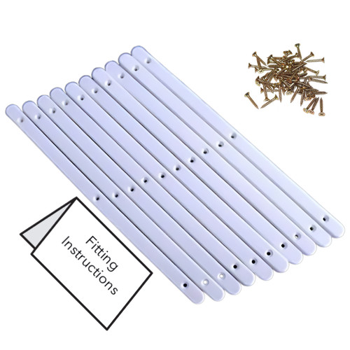 White plastic - pairs),