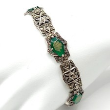 Art Deco 935 Silver Green