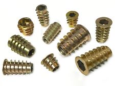 M4 M5 M6 M8 M10 Threaded Hex Drive Fixing Type D or E Wood Insert Furniture Nuts