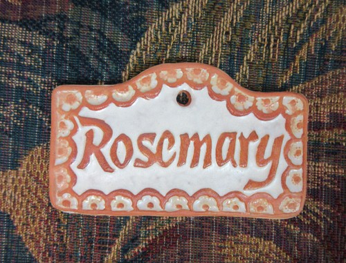 Rosemary herb garden marker - herb,