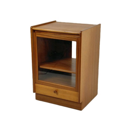Vintage record player cabinet - record,