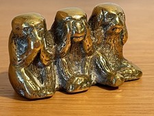 Solid Brass Vintage Three Wise
