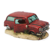 Betta Red Mini Car Aquarium Fish Tank Automobile Decoration