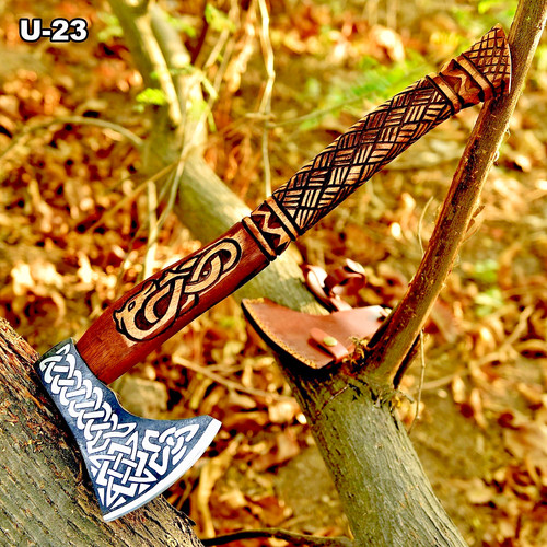 Handmade engraved axe - -, custom