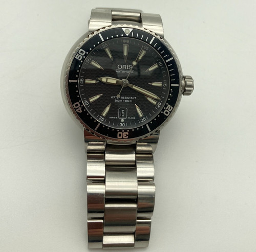 Oris divers 7533p date - date, black