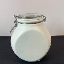 Nigella Lawson Living Kitchen Storage Jar Cream Good Clean Condition 19cm tall