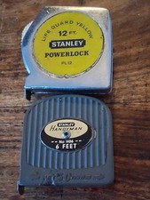 2 Vintage Steel Tape Measures