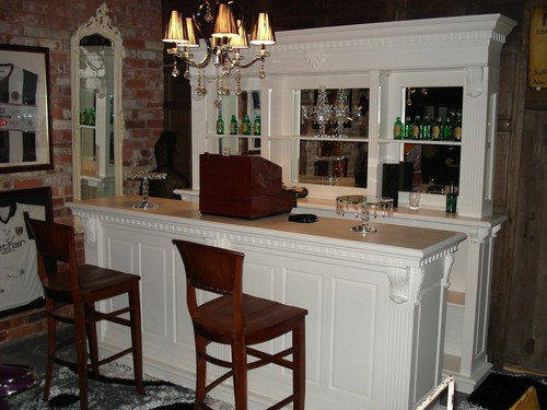 Mahogany pub counter - mahogany,