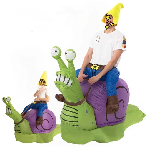 Adult inflatable ride - inflatable, snail