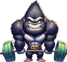 Colourful Baby Gorilla Wall