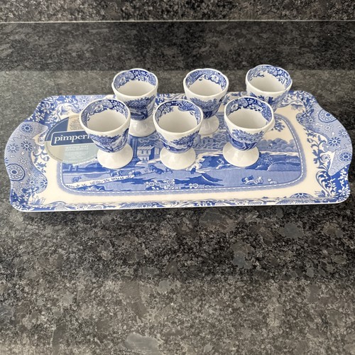 Spode blue italian egg - italian, cups