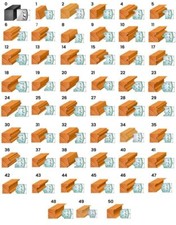 40mm Euro Universal Spindle Moulder Cutters Knives and Limitors Set 00 to 50