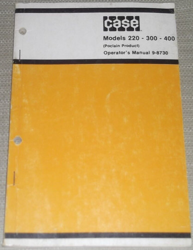 Case poclain 220 300 - poclain,