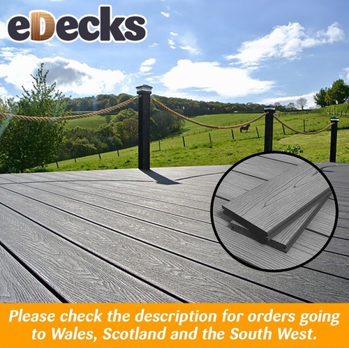 Solid composite decking boards - solid,