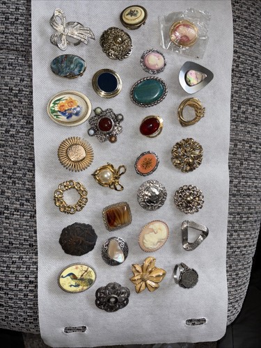 Mixed vintage brooches pins - mixed,