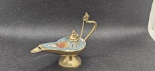 Vintage Handpainted Brass